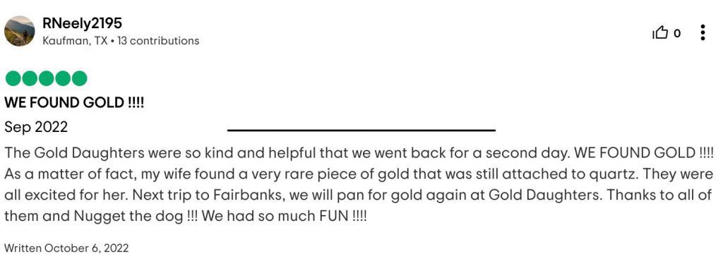 Gold Daughters Fairbanks Review