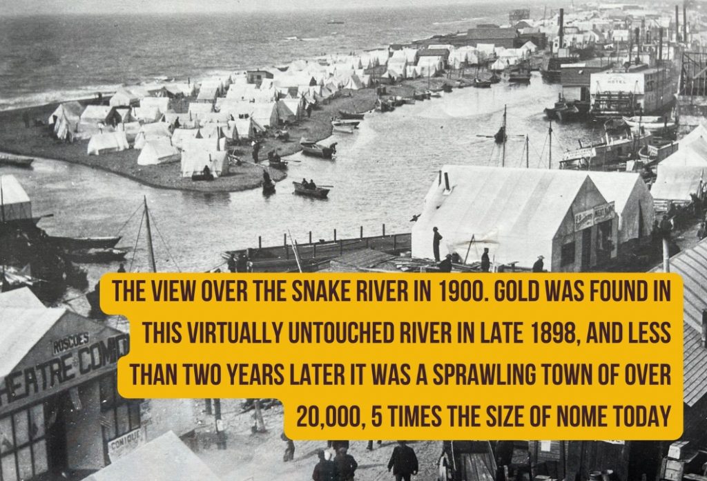 Nome Alaska during gold rush Nome Beach during Nome Gold Rush