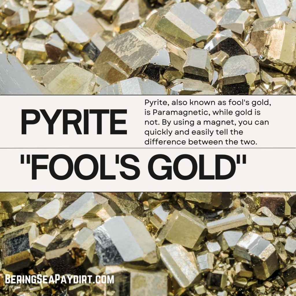 pyrite AKA fools gold is magnetic