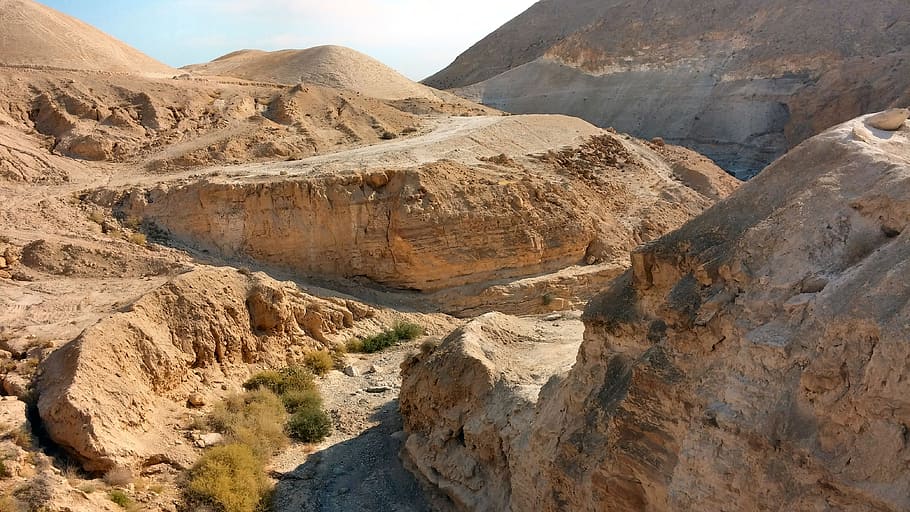 benches terraces ancient river beds