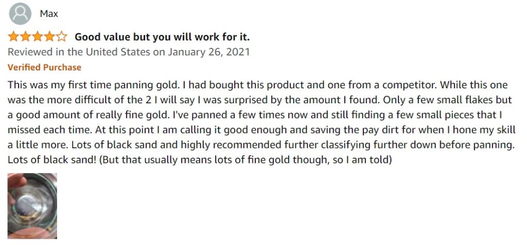 Mammoth Gold Paydirt the Nugget gold review